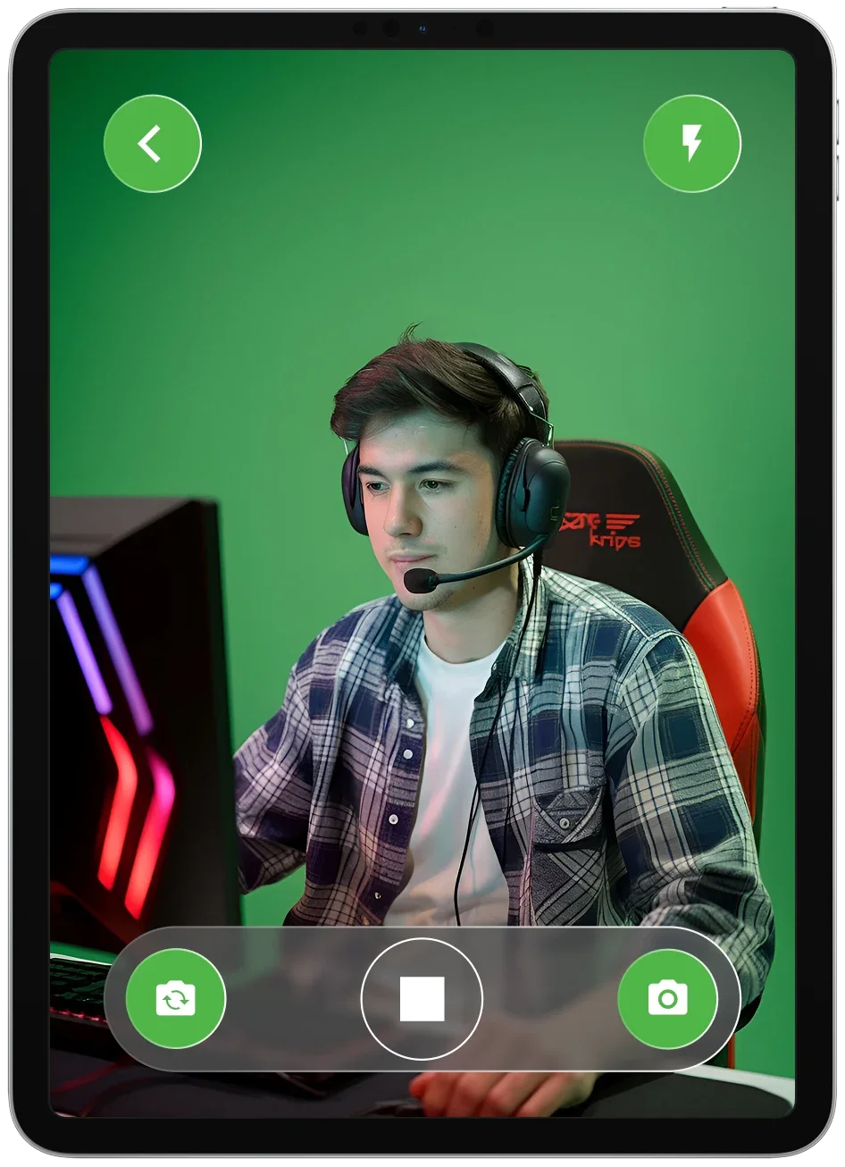 Green Screen App step 01: Capture