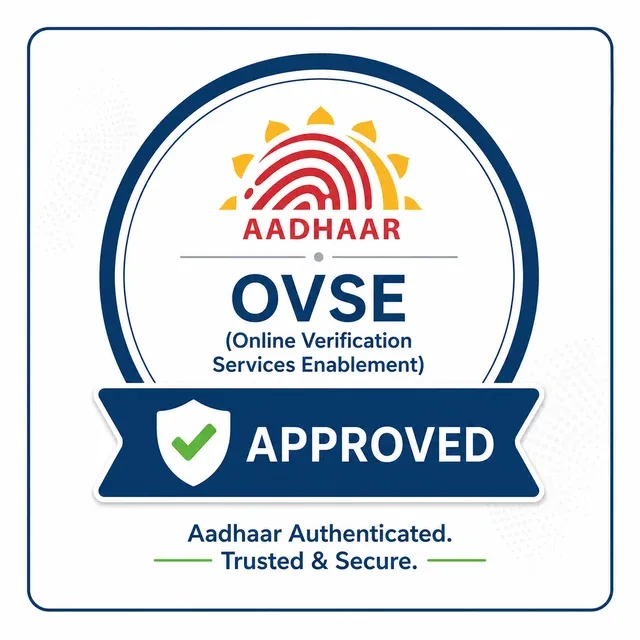 Aadhaar OVSE approved badge